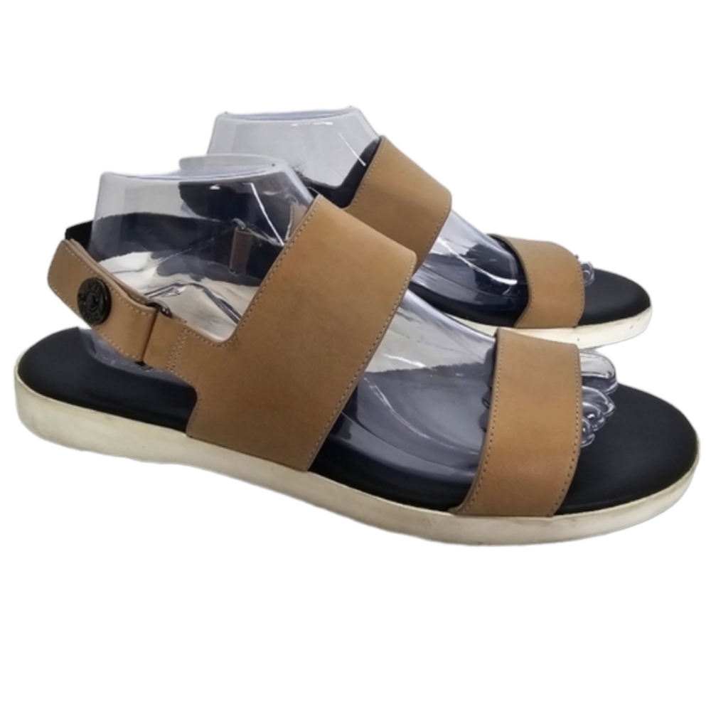 Via Spiga Jaguar Slingback Sandals Brown Leather Size 10